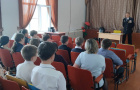 Председатель Совета ветеранов ОМВД России по Варненскому провел профилактическую беседу со школьниками села Катенино